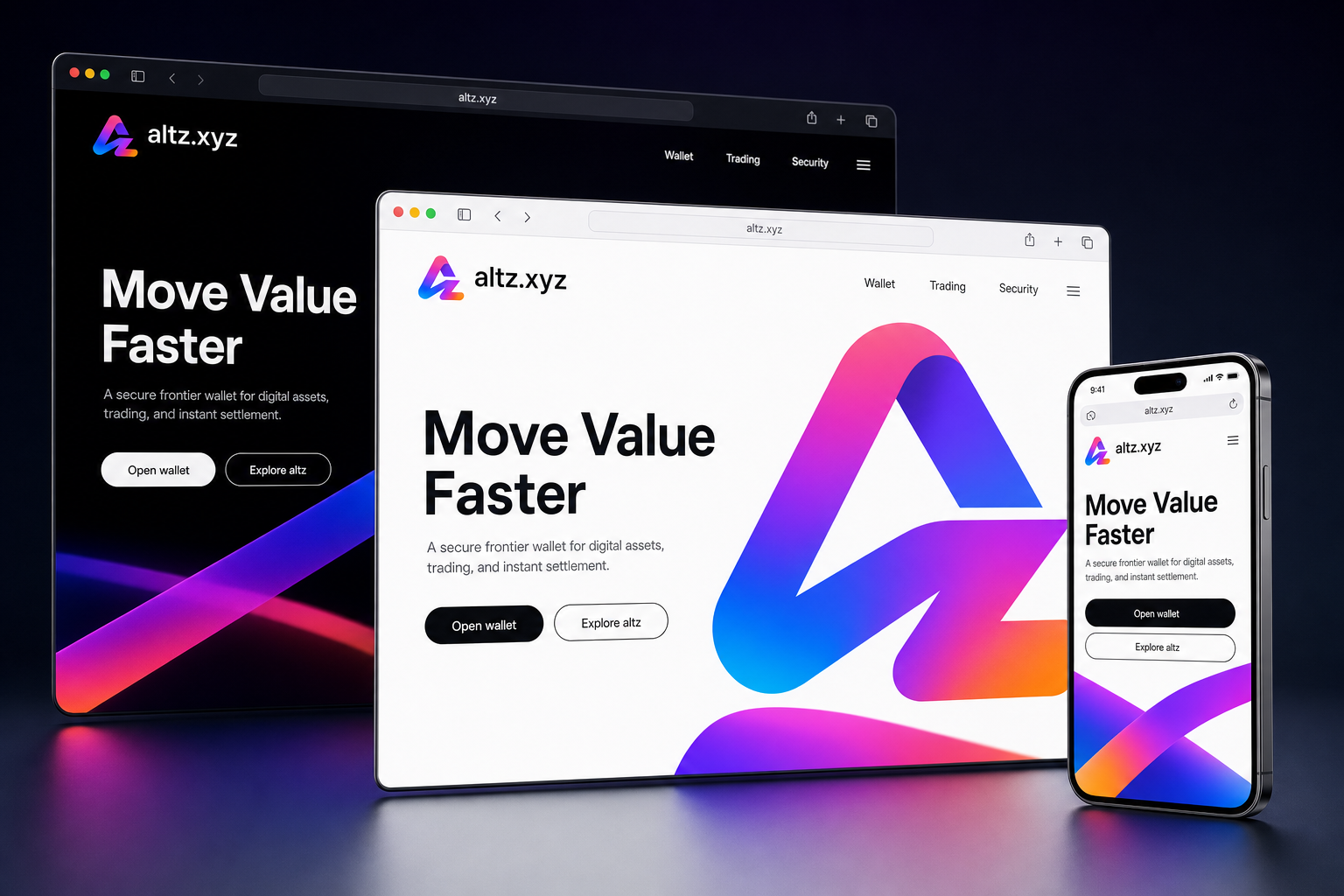 altz.xyz website concept preview