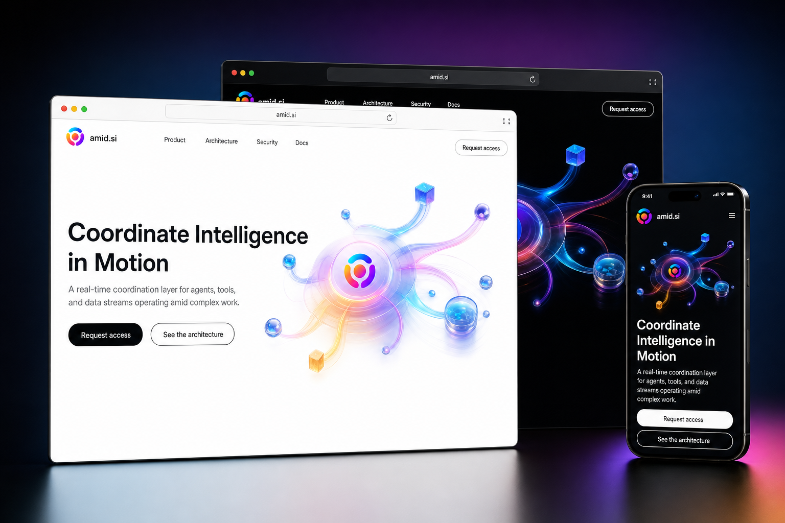 amid.si website concept preview