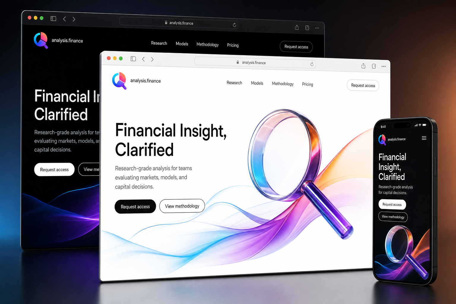 analysis.finance website concept preview