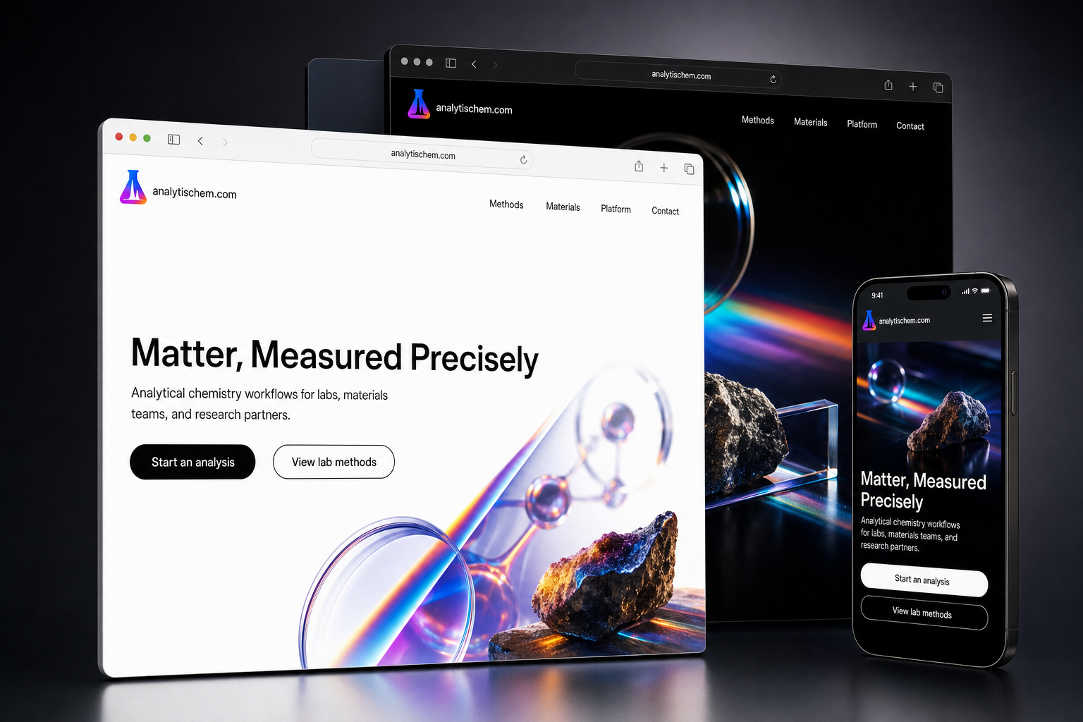 analytischem.com website concept preview enlarged