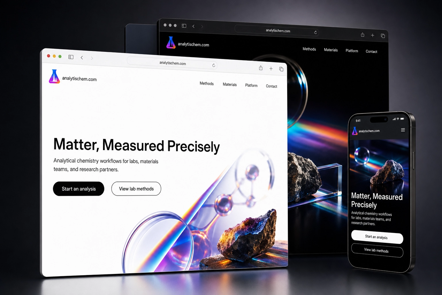 analytischem.com website concept preview