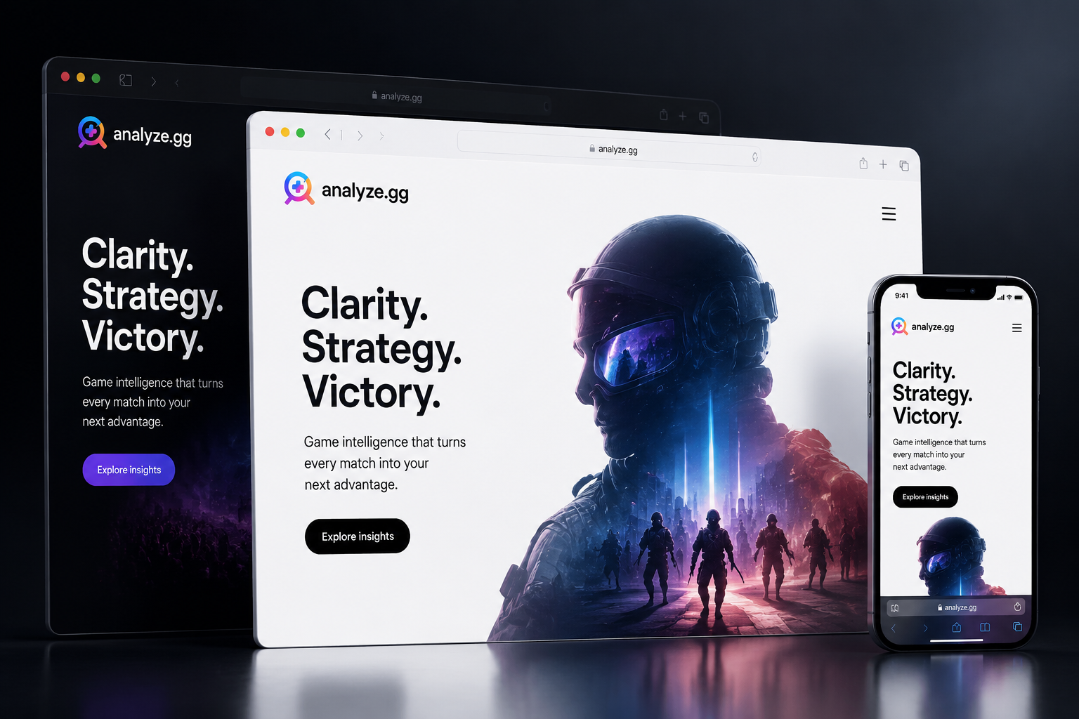 analyze.gg website concept preview