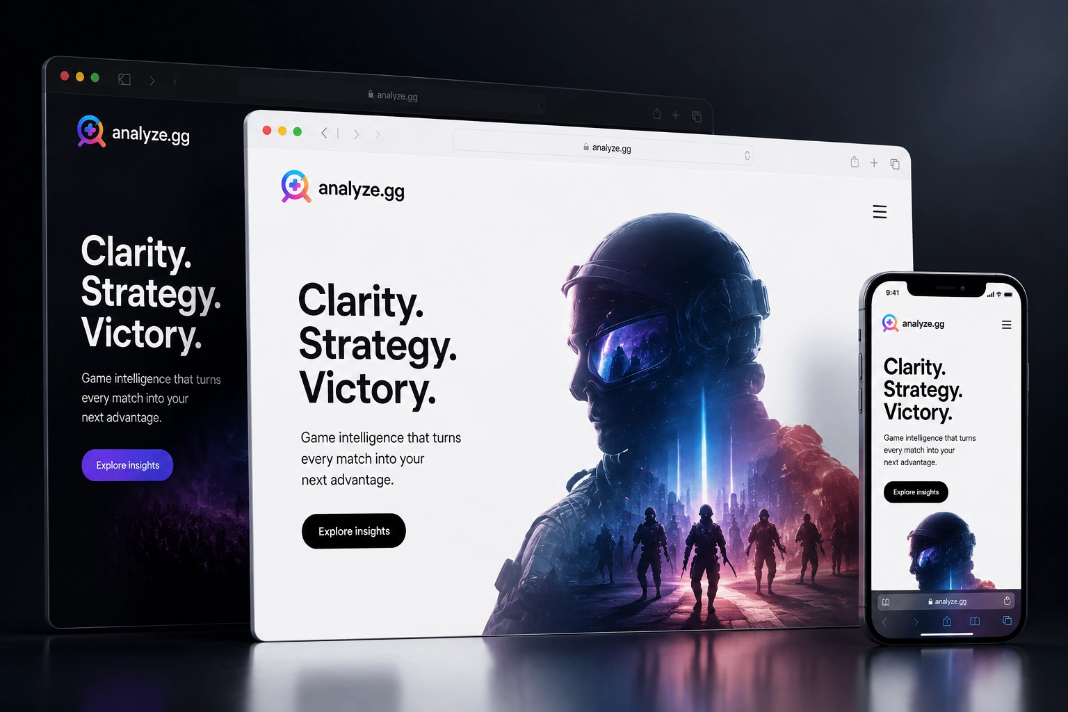 analyze.gg website concept preview