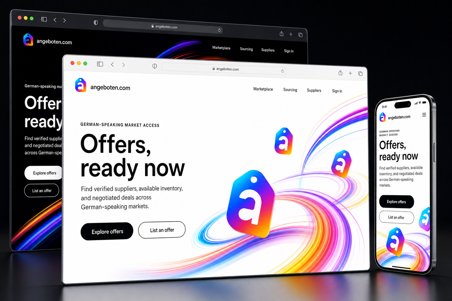 angeboten.com website concept preview