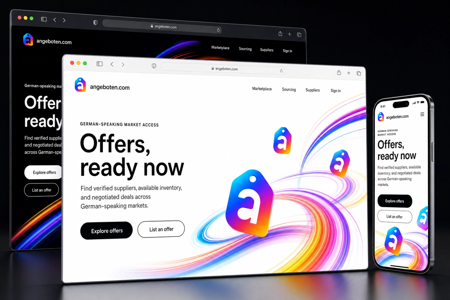 angeboten.com website concept preview