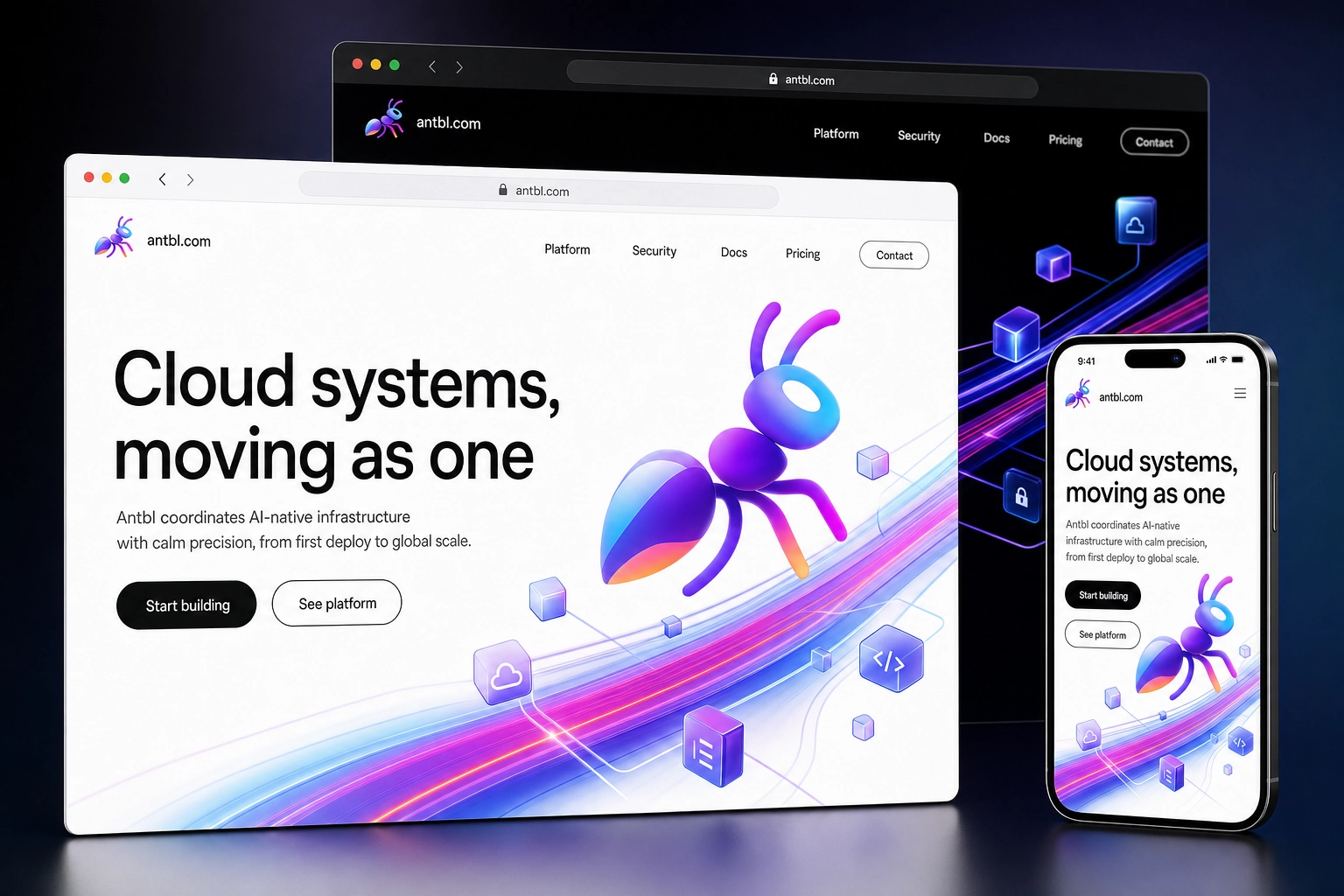 antbl.com website concept preview