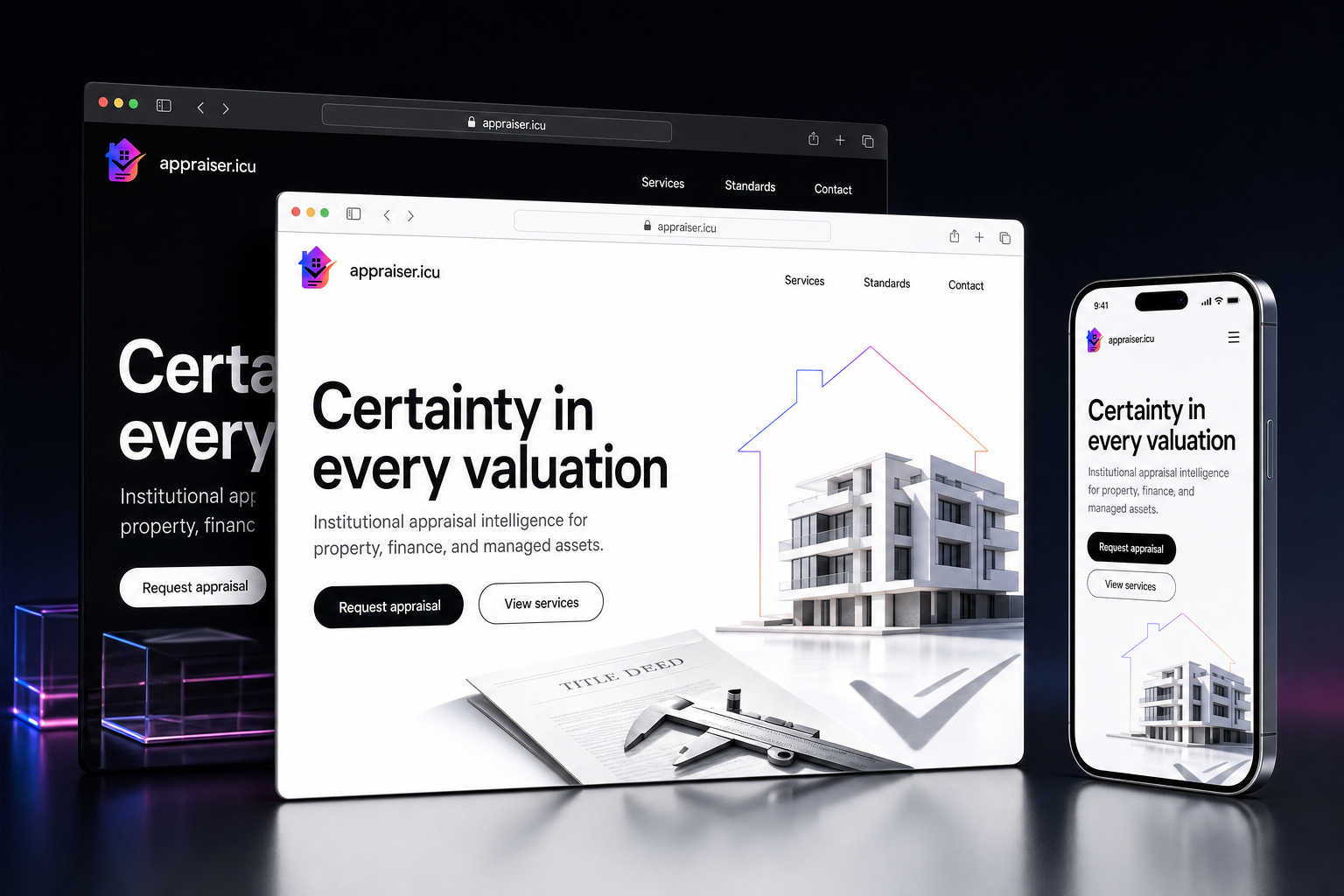 appraiser.icu website concept preview