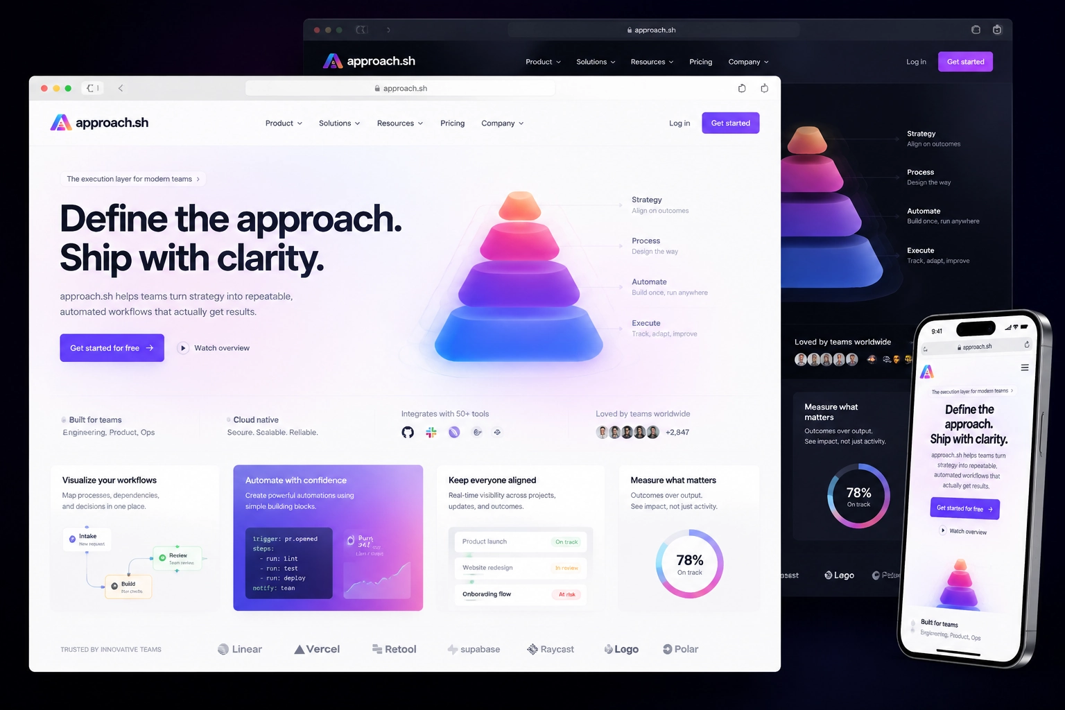 approach.sh website concept preview