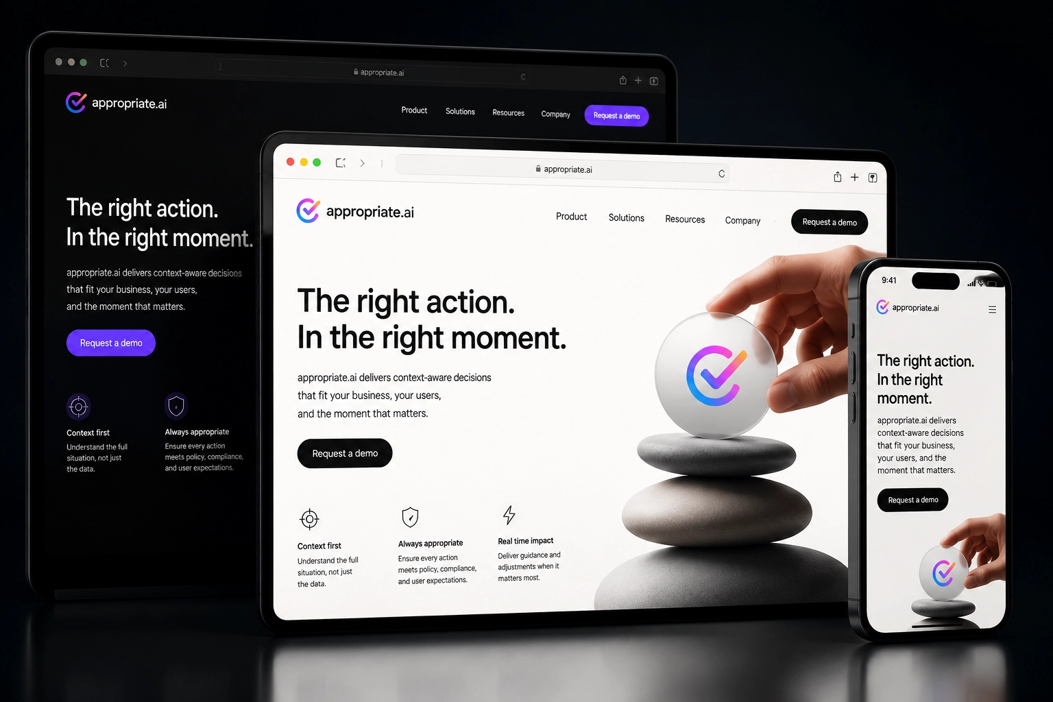 appropriate.ai website concept preview