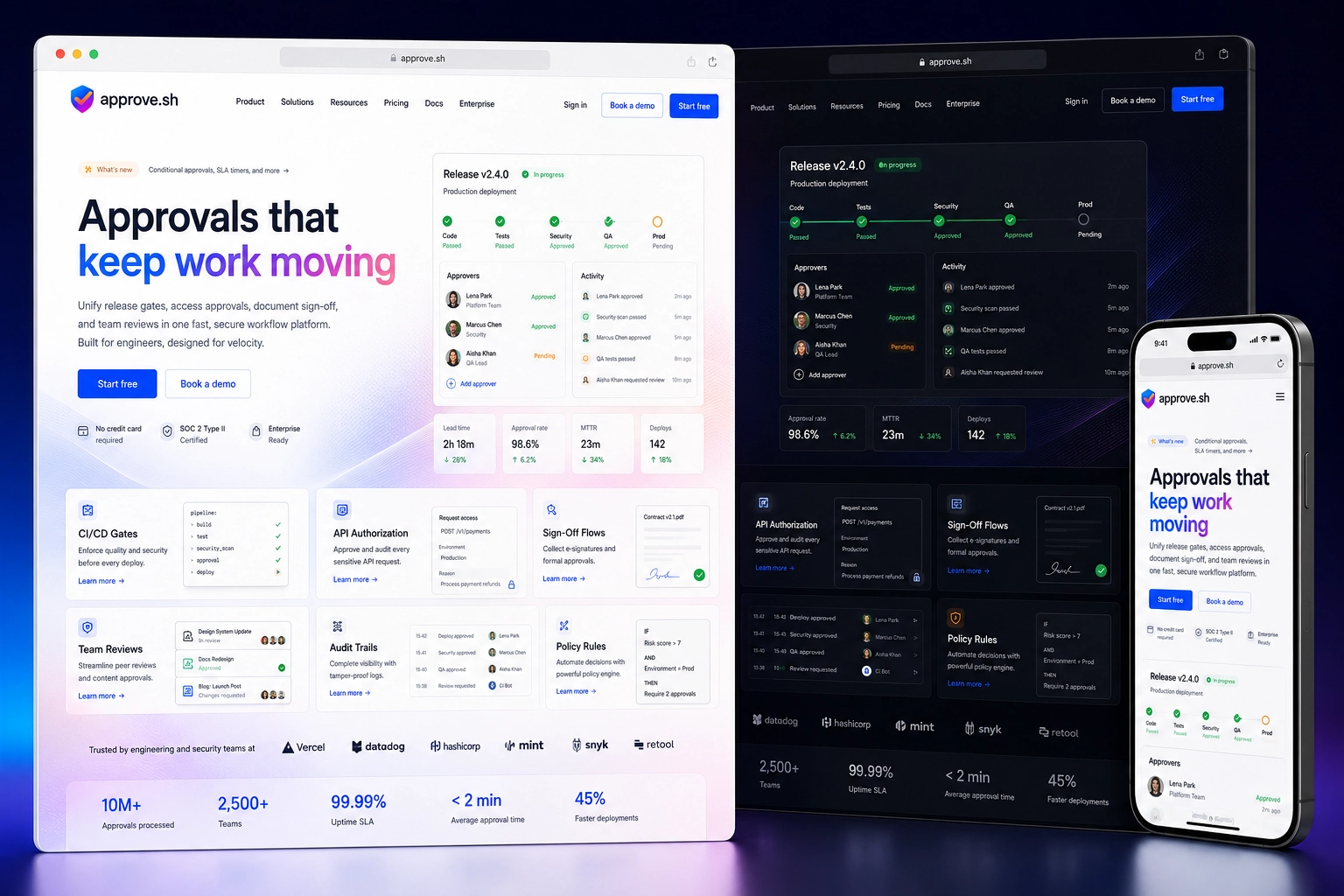 approve.sh website concept preview
