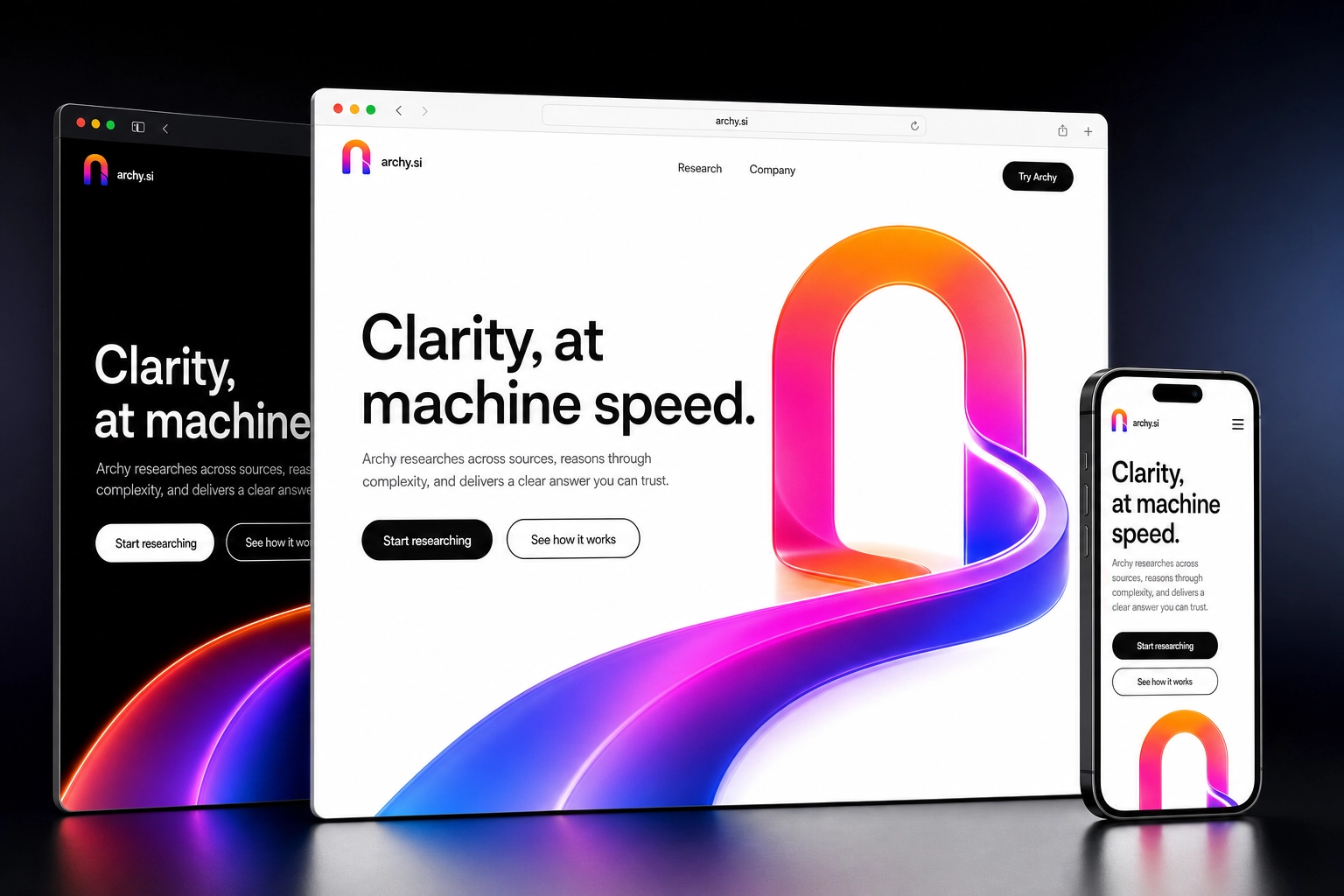 archy.si website concept preview