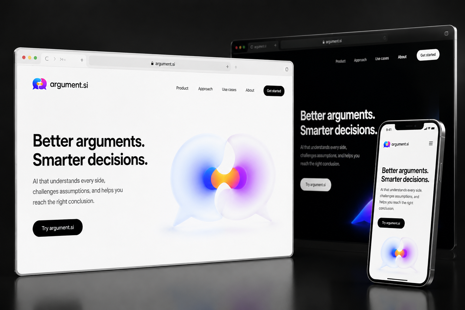 argument.si website concept preview