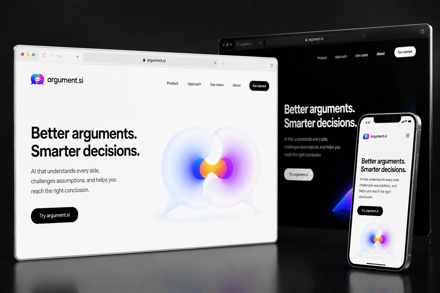 argument.si website concept preview