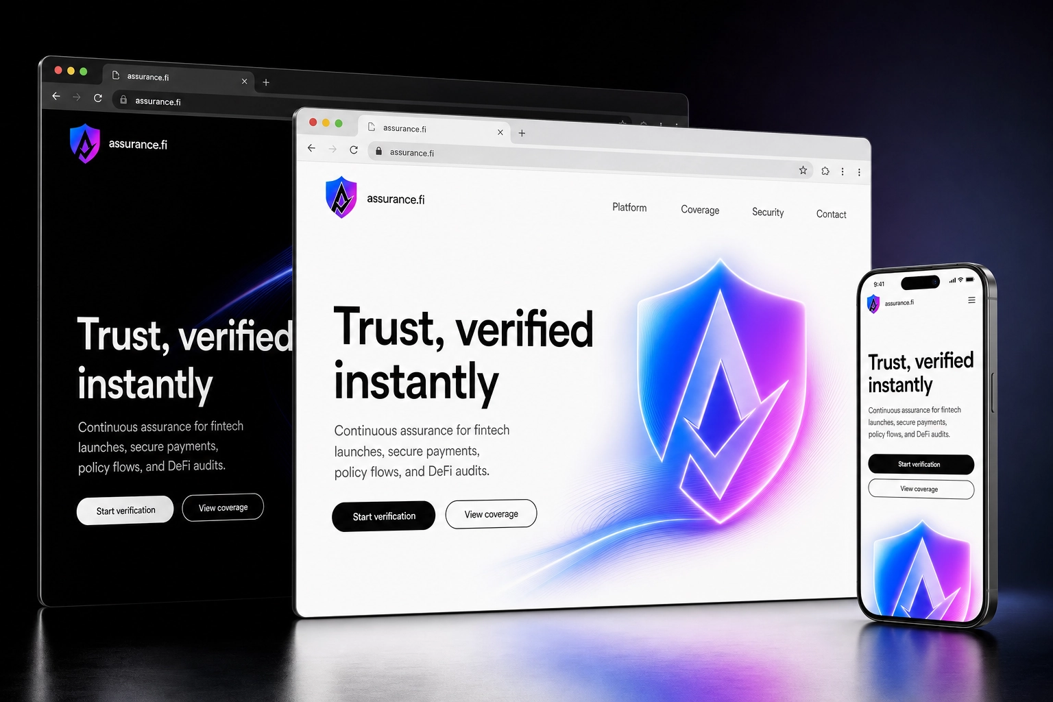 assurance.fi website concept preview