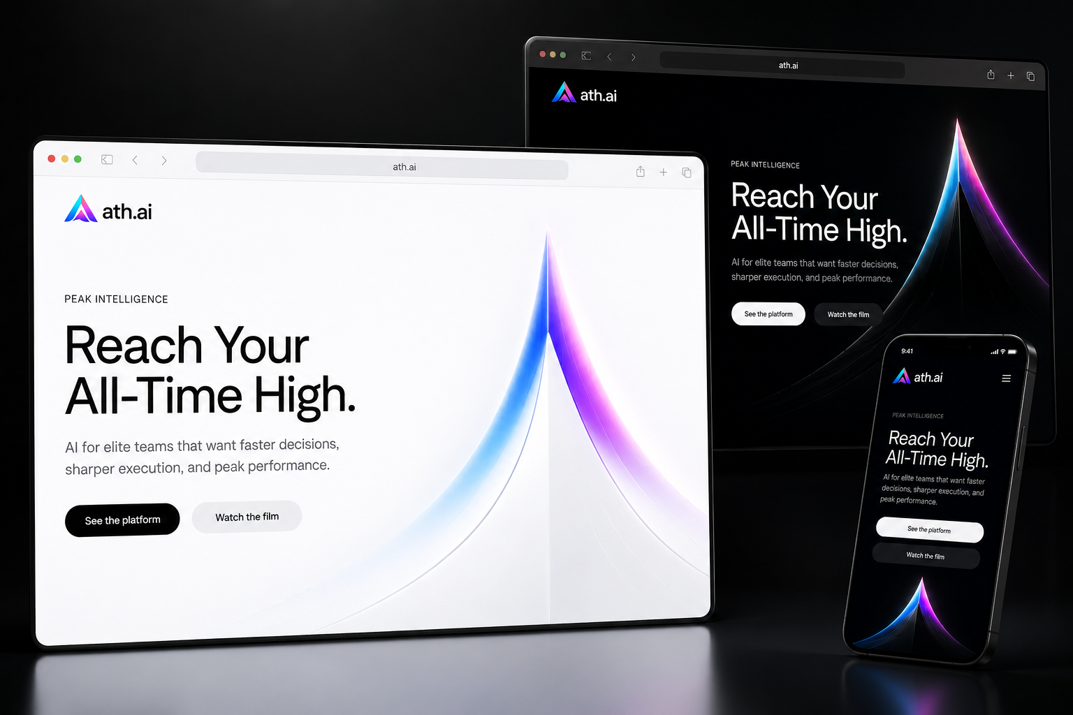 ath.ai website concept preview