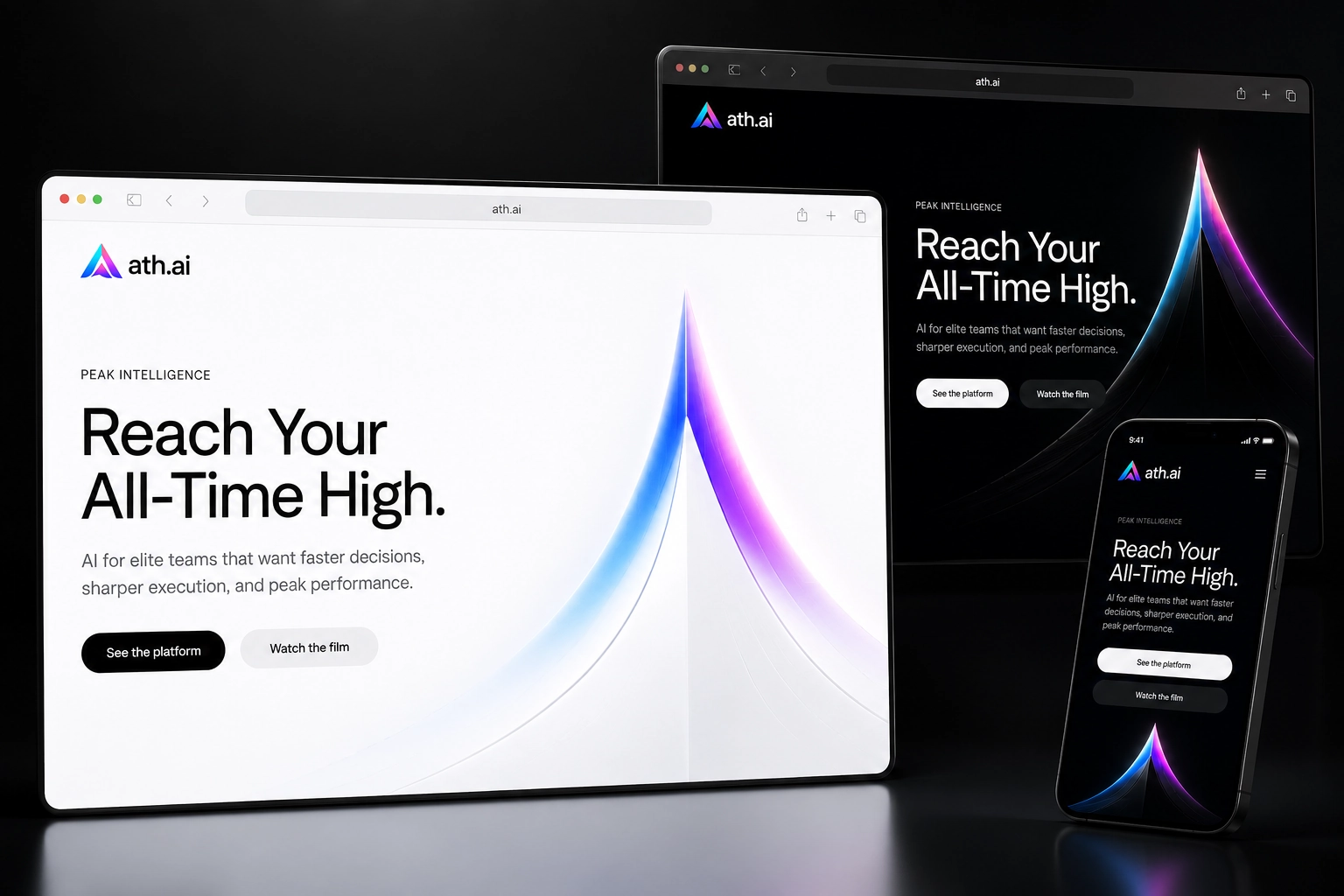 ath.ai website concept preview