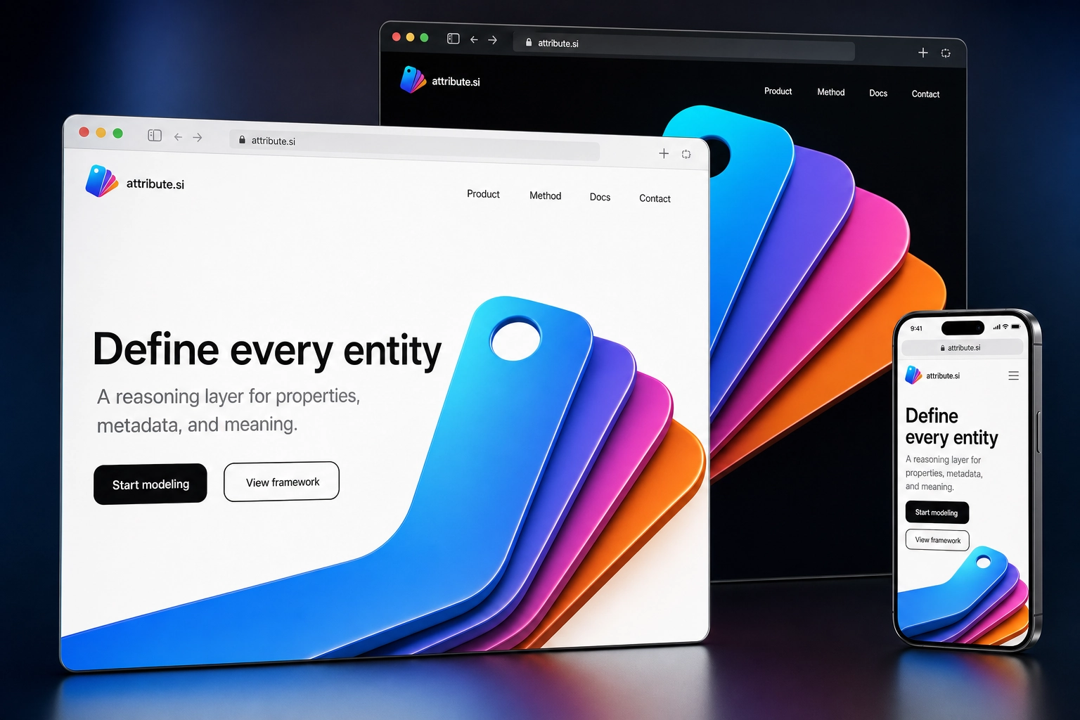 attribute.si website concept preview