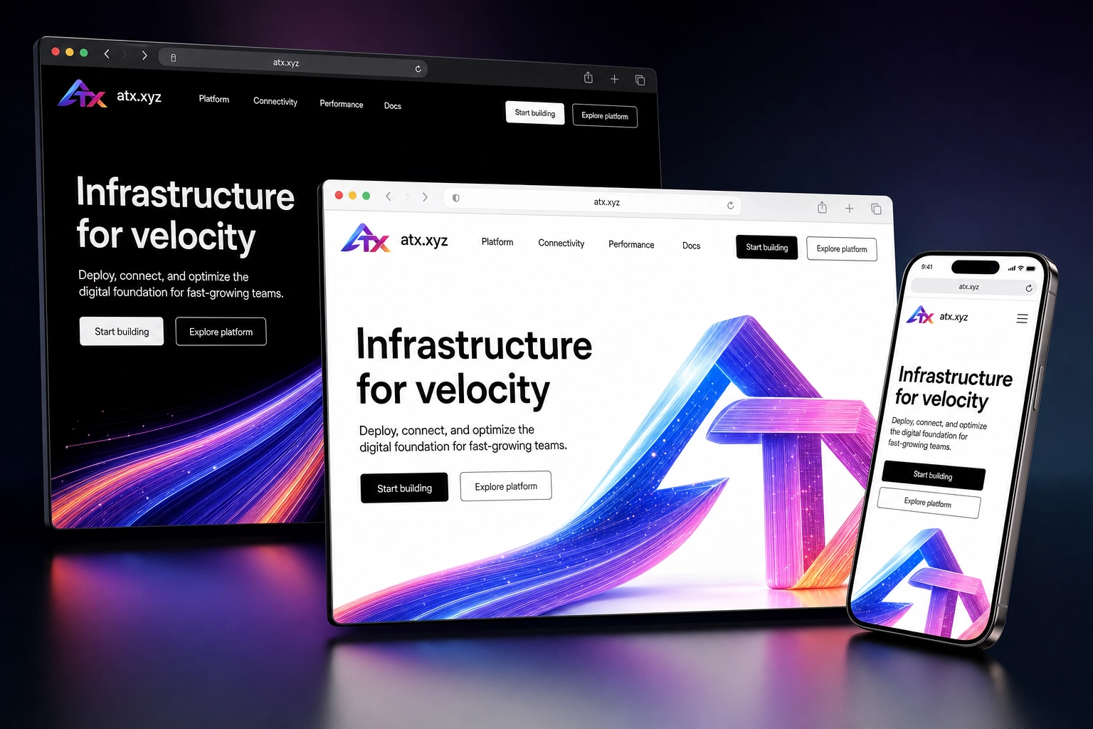 atx.xyz website concept preview