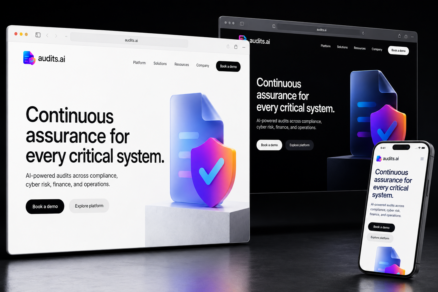 audits.ai website concept preview