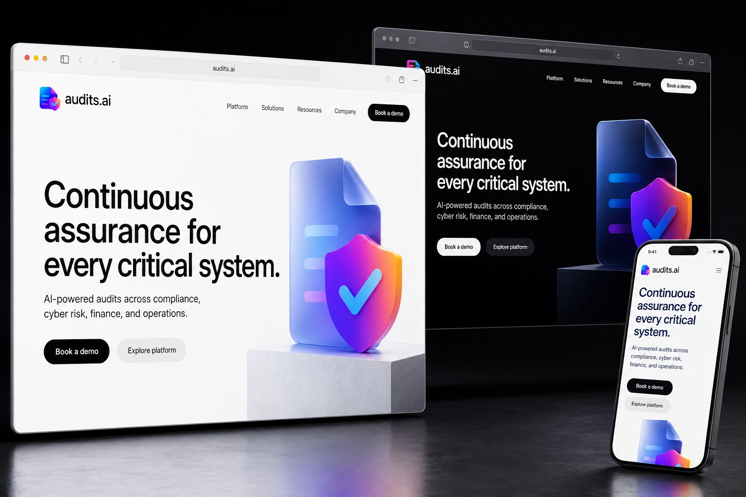 audits.ai website concept preview