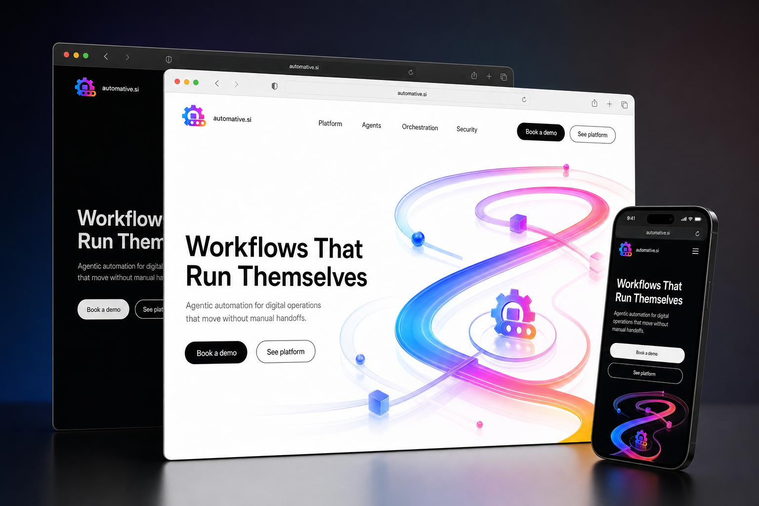 automative.si website concept preview enlarged
