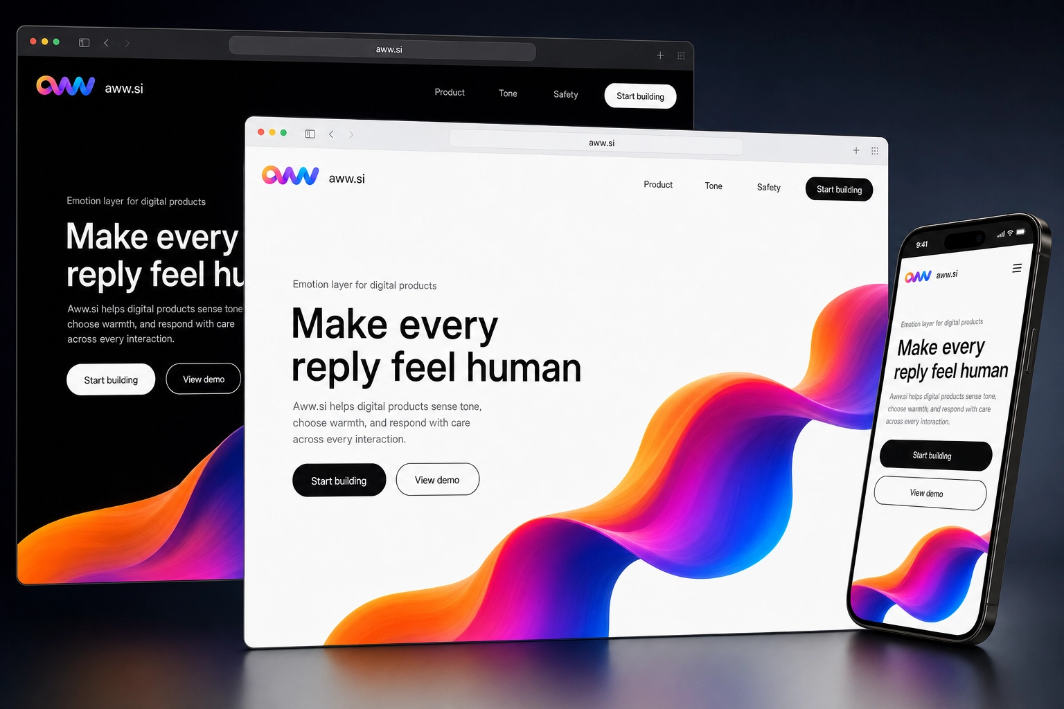 aww.si website concept preview