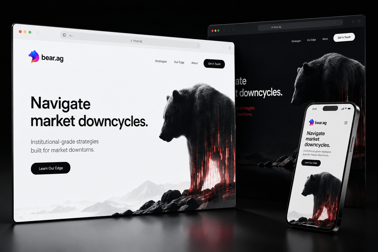 bear.ag website concept preview