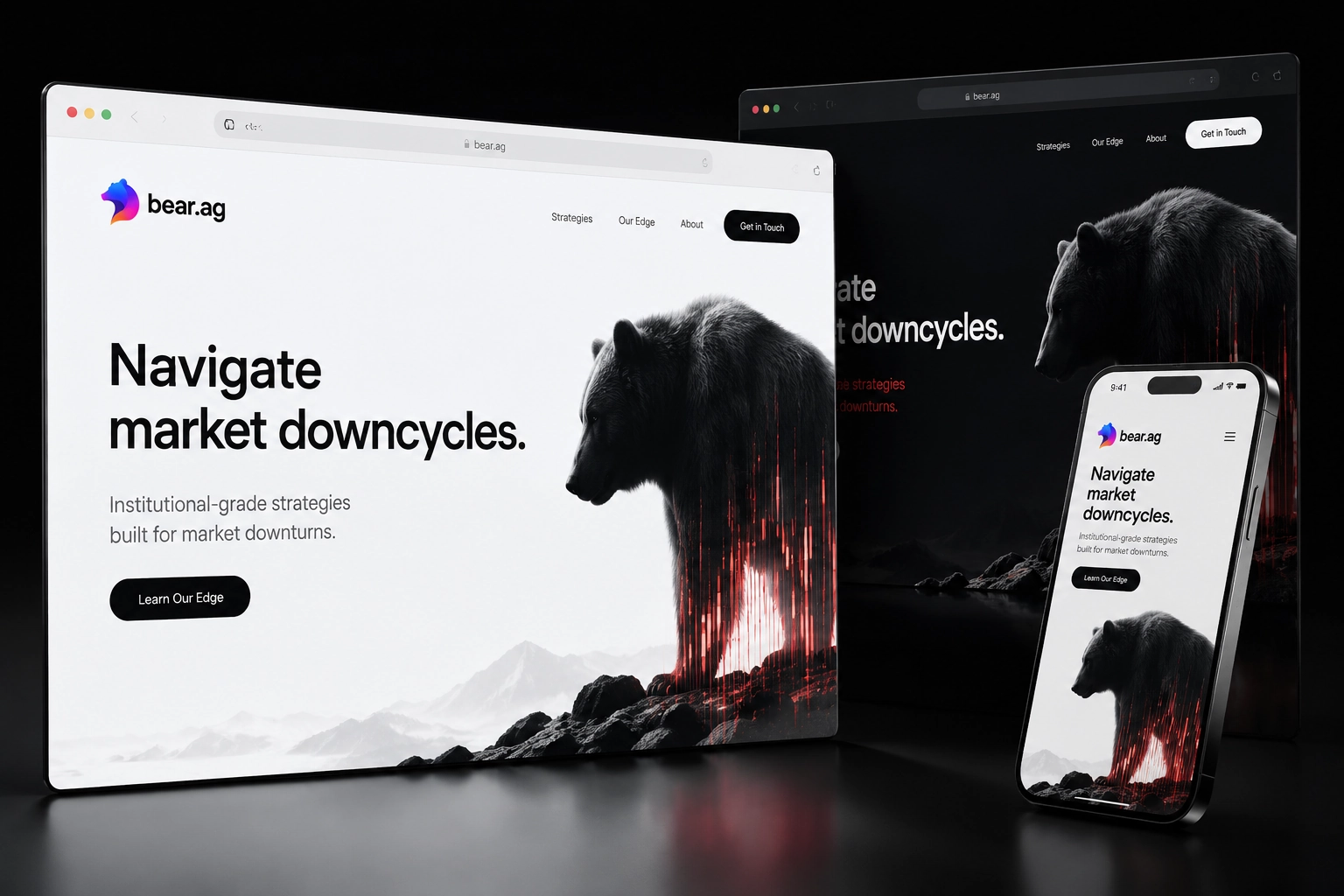 bear.ag website concept preview