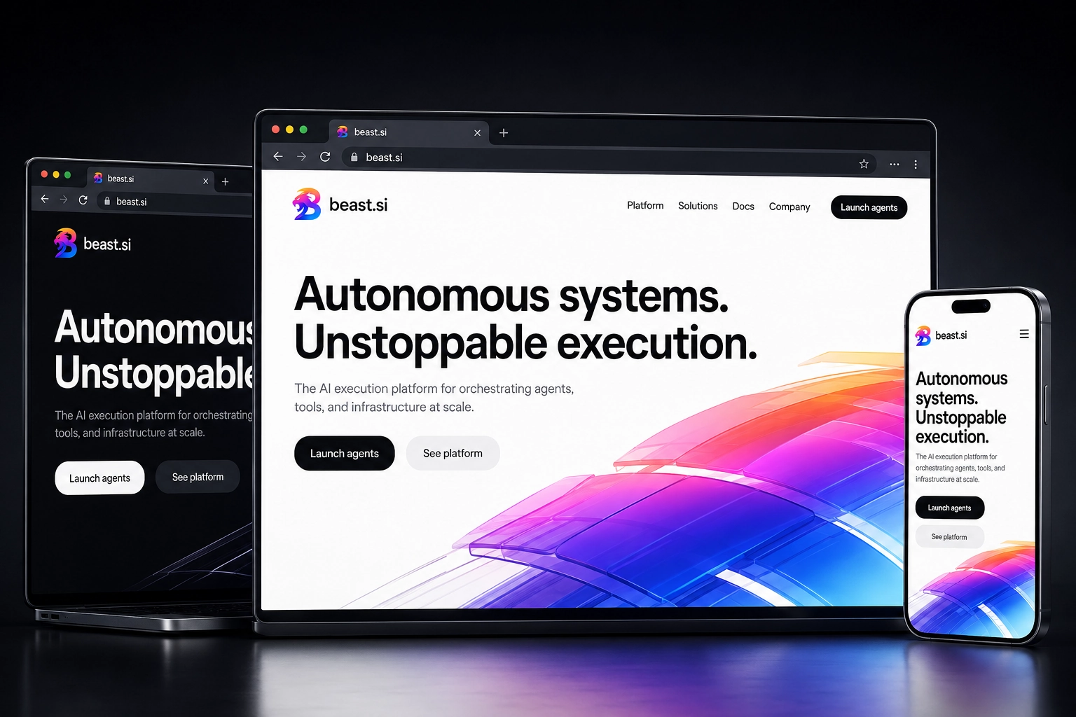 beast.si website concept preview