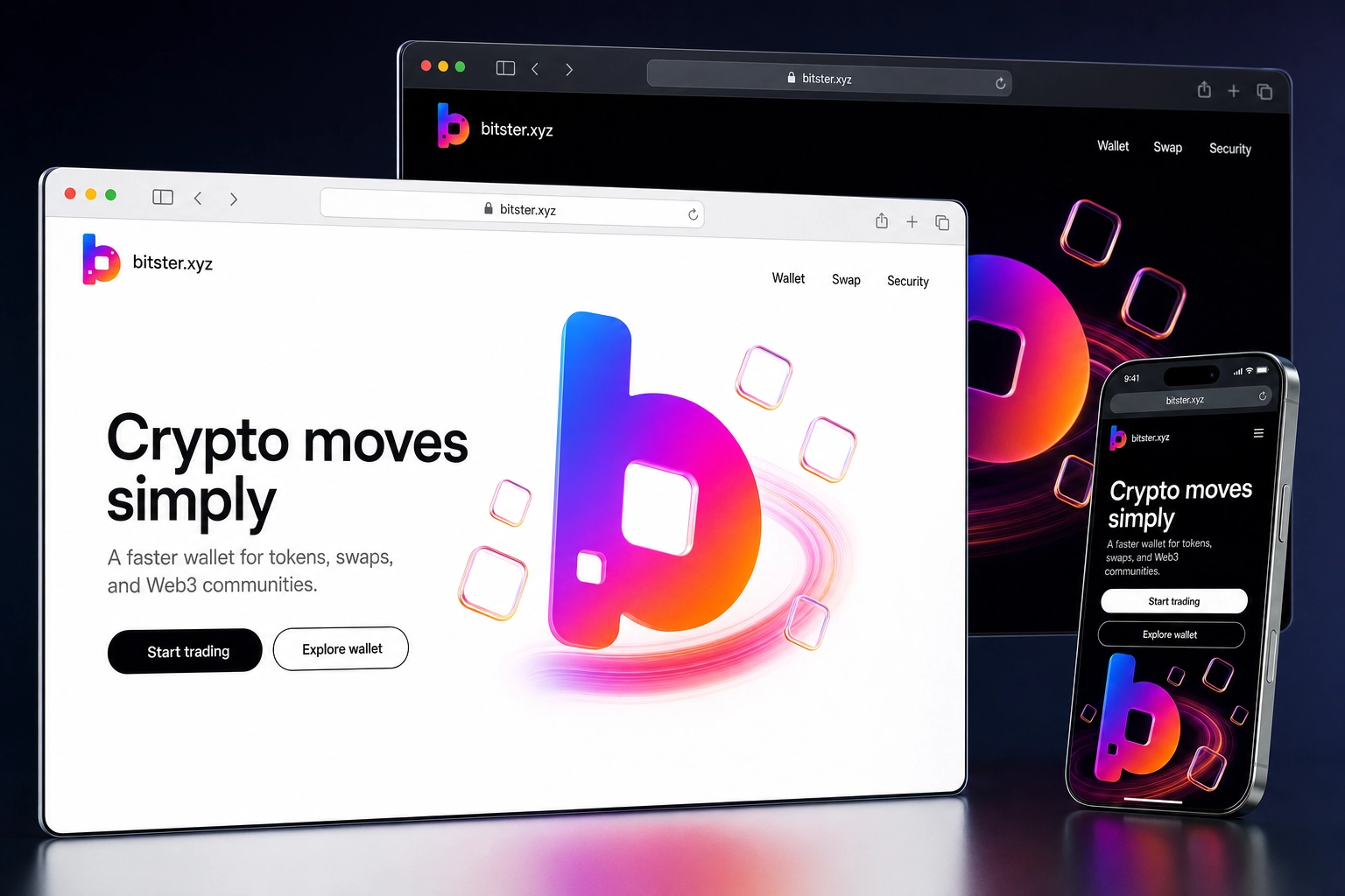 bitster.xyz website concept preview