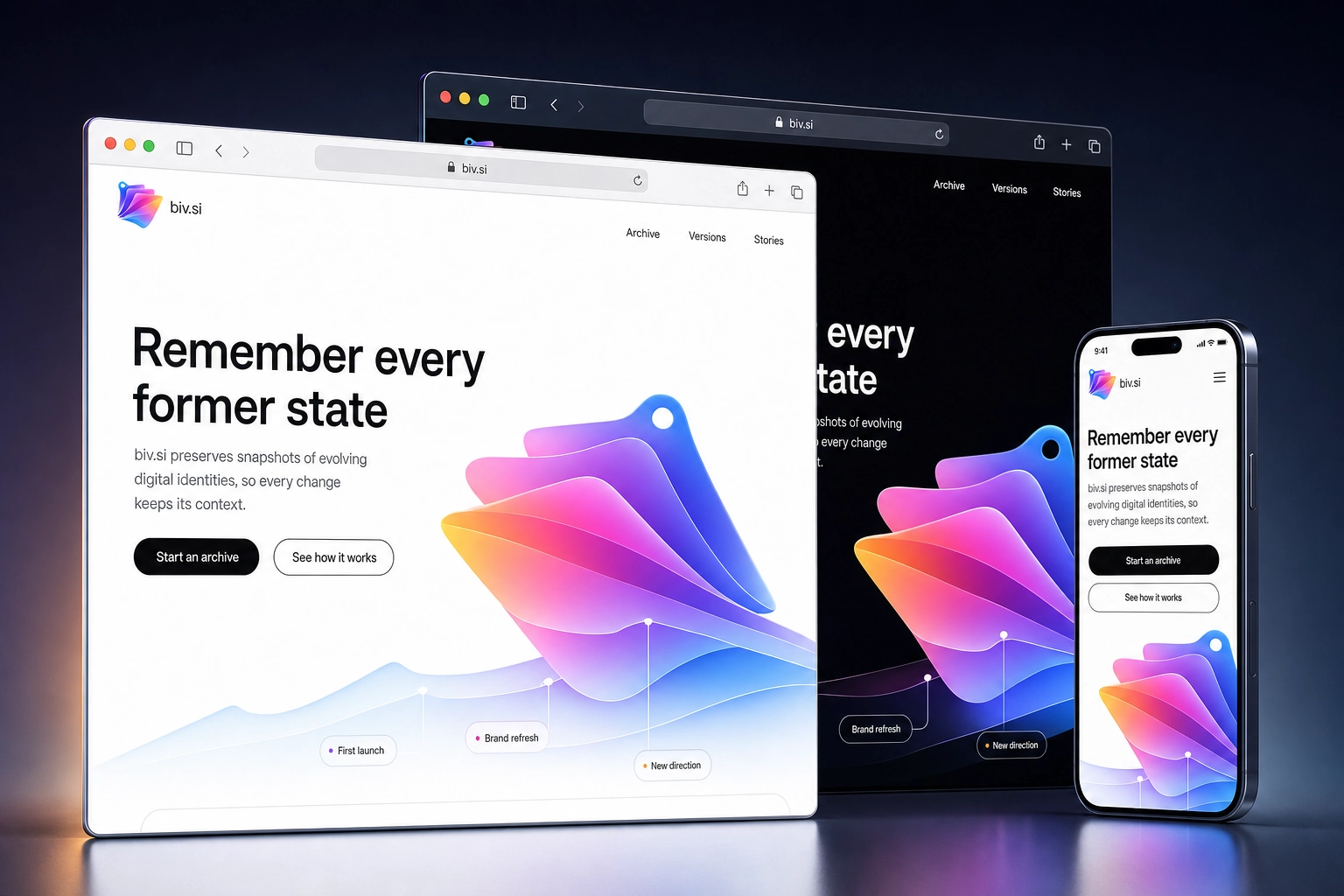 biv.si website concept preview