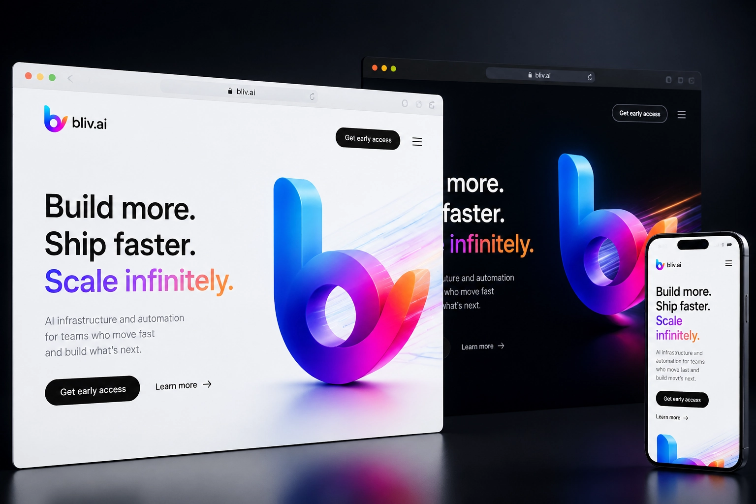 bliv.ai website concept preview