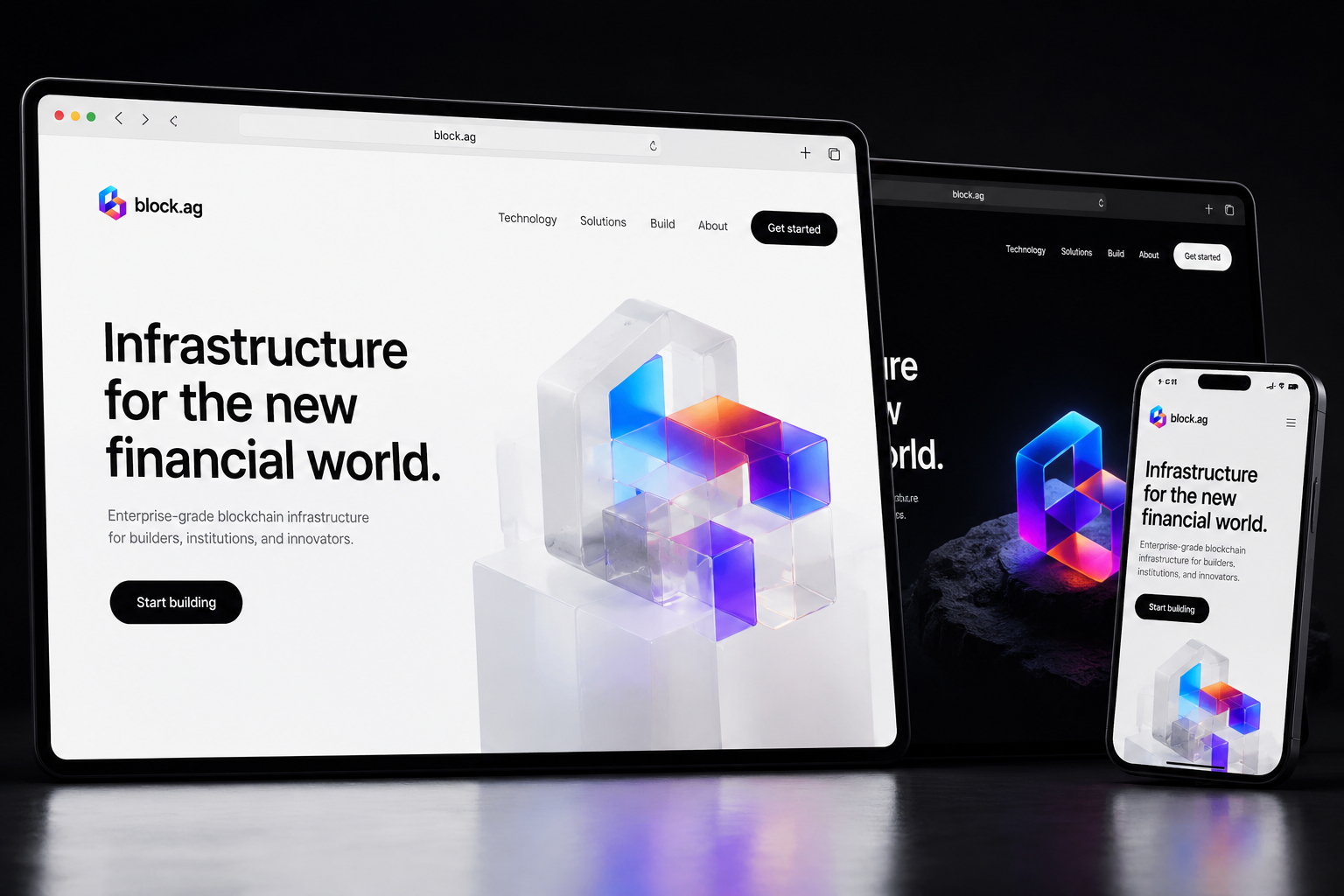 block.ag website concept preview