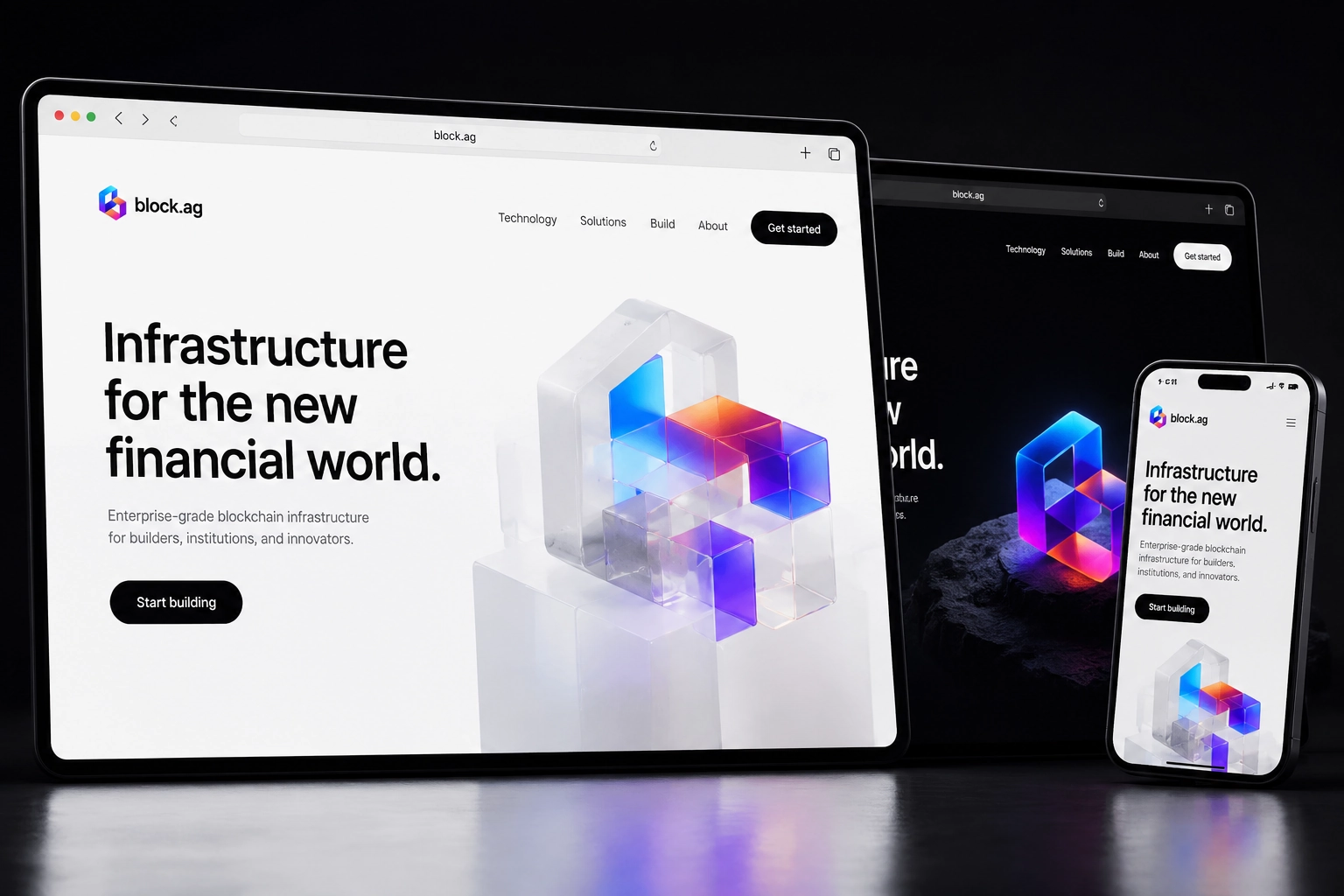 block.ag website concept preview