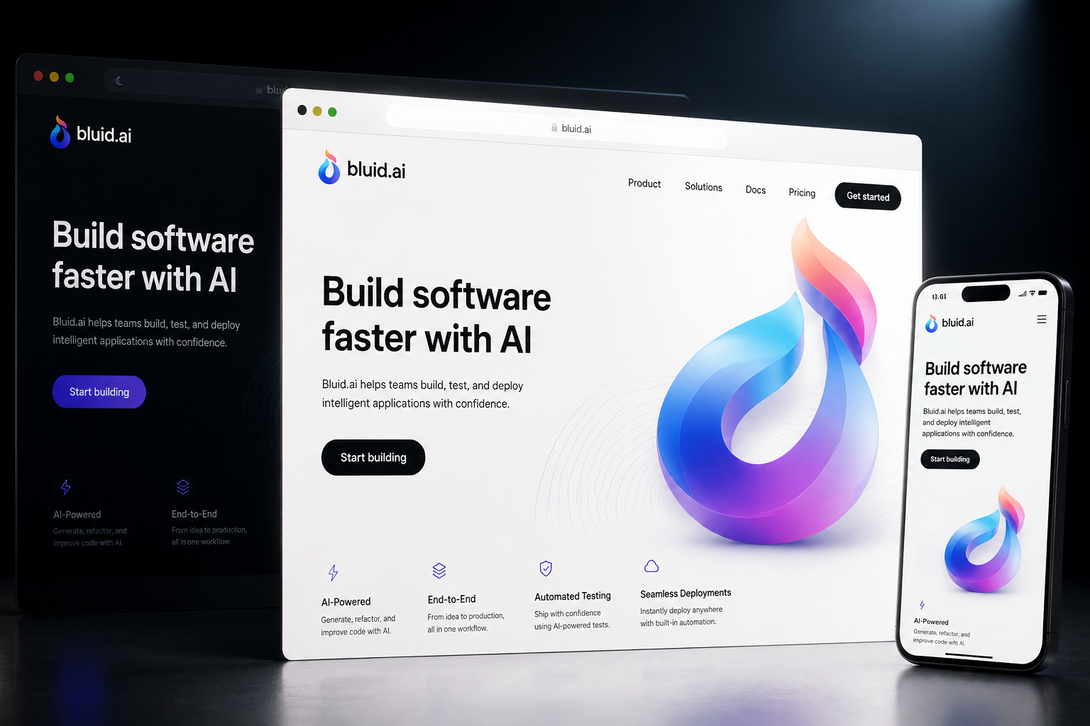 bluid.ai website concept preview