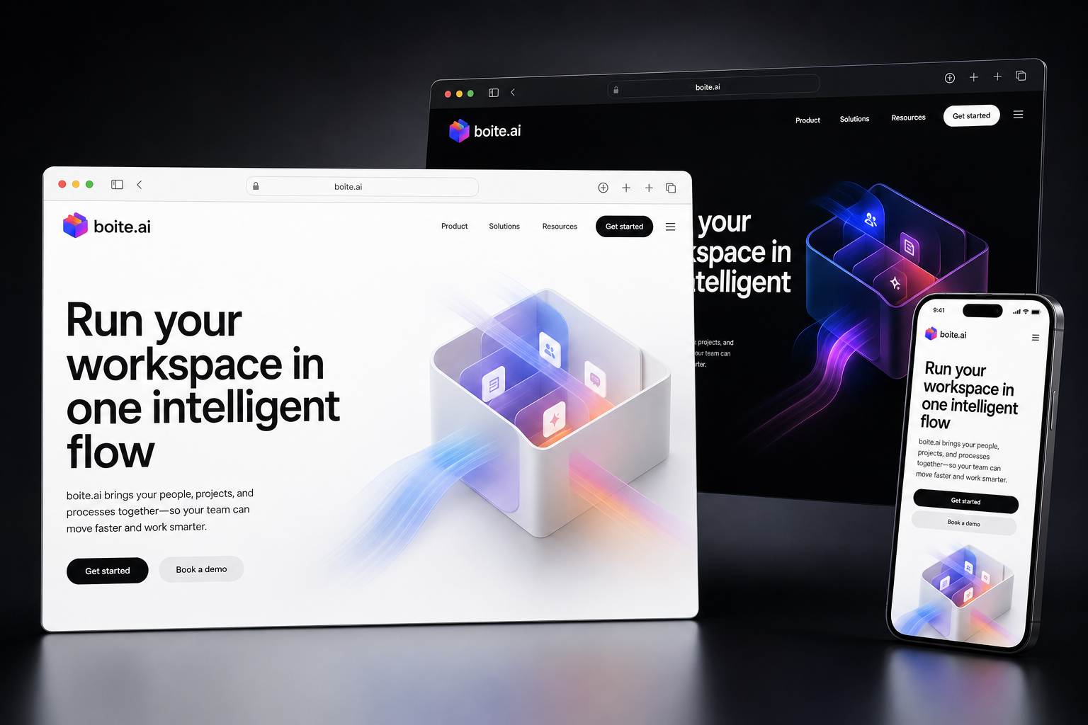 boite.ai website concept preview