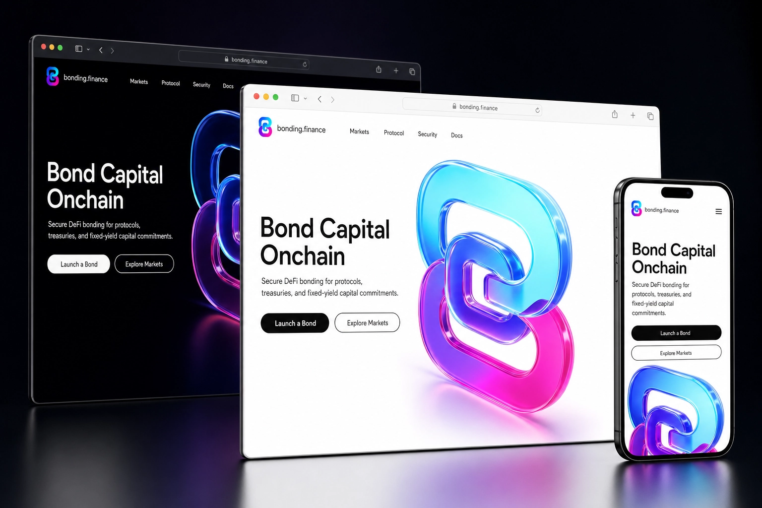 bonding.finance website concept preview