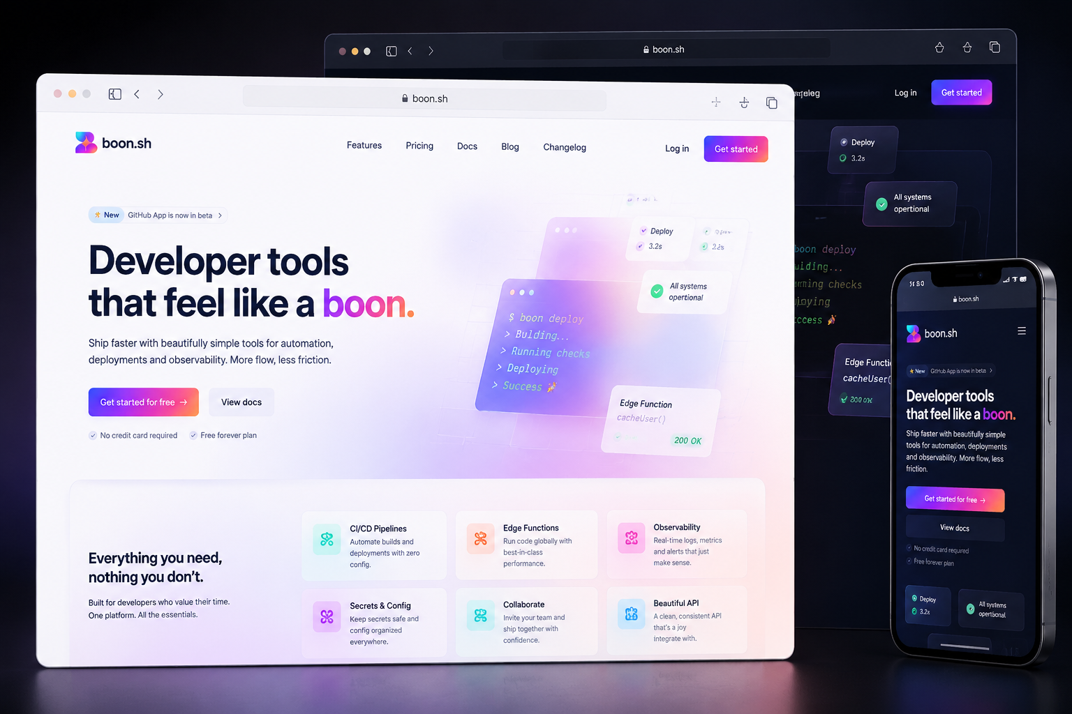 boon.sh website concept preview