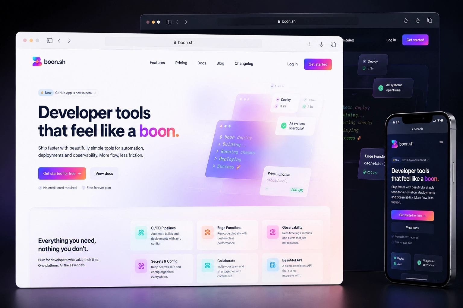boon.sh website concept preview
