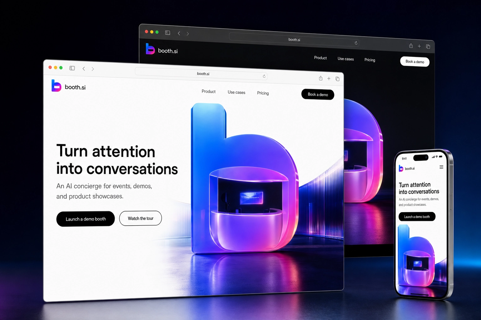 booth.si website concept preview