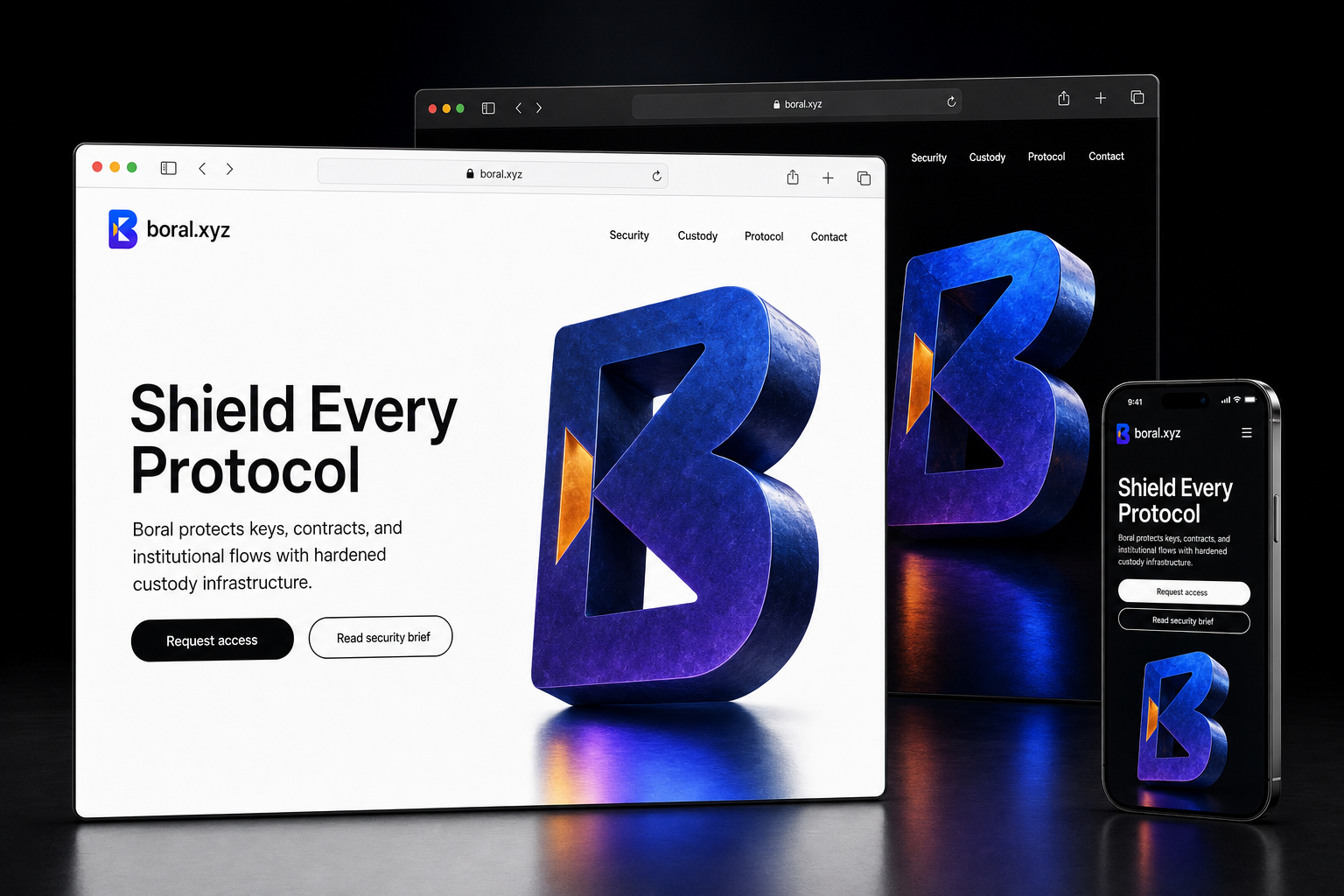 boral.xyz website concept preview enlarged