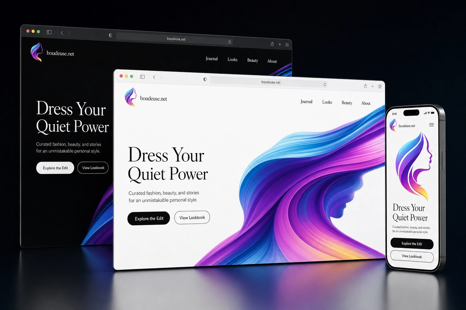 boudeuse.net website concept preview