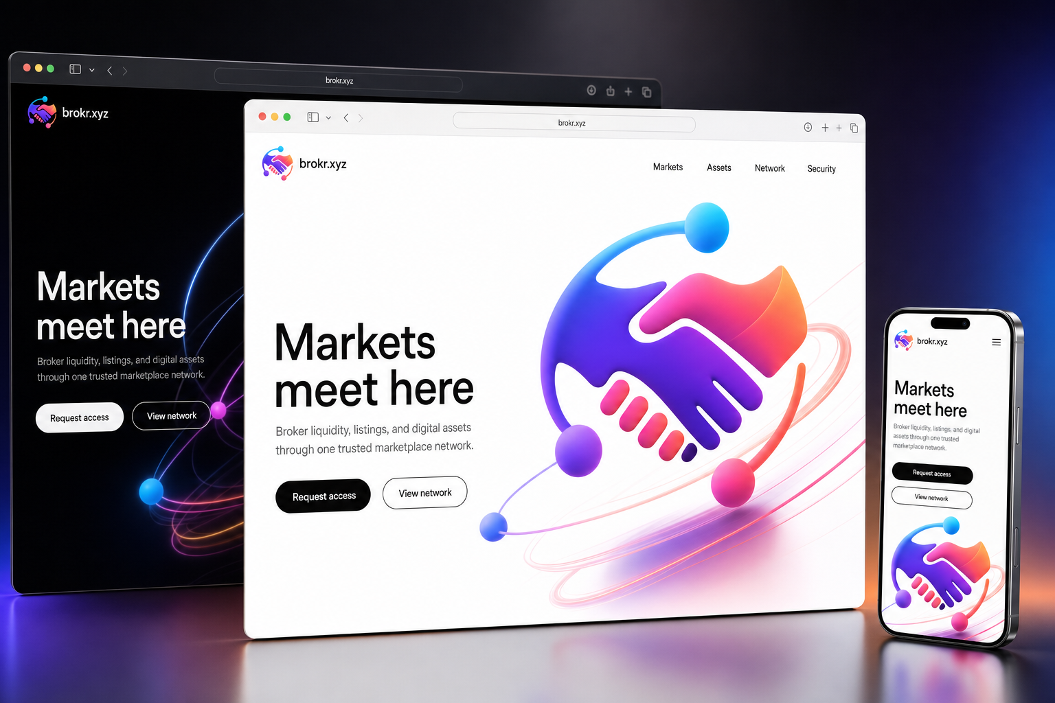 brokr.xyz website concept preview