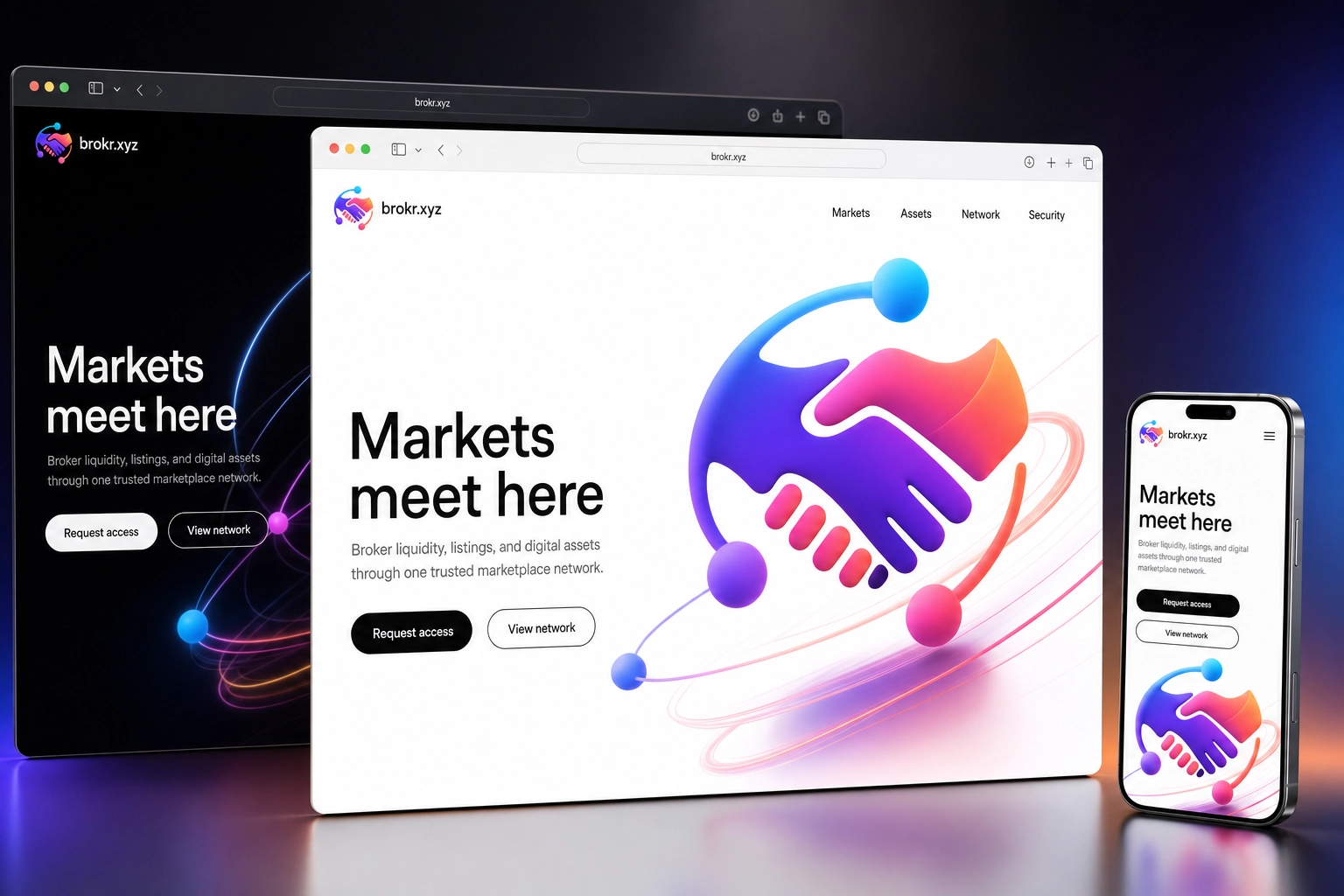 brokr.xyz website concept preview