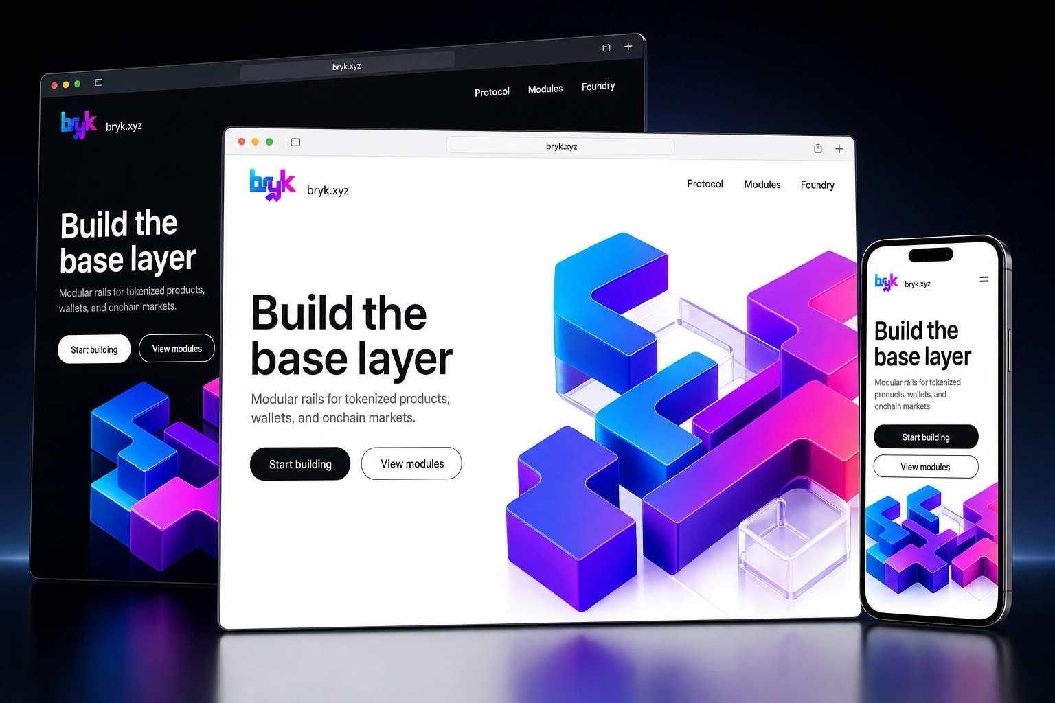 bryk.xyz website concept preview