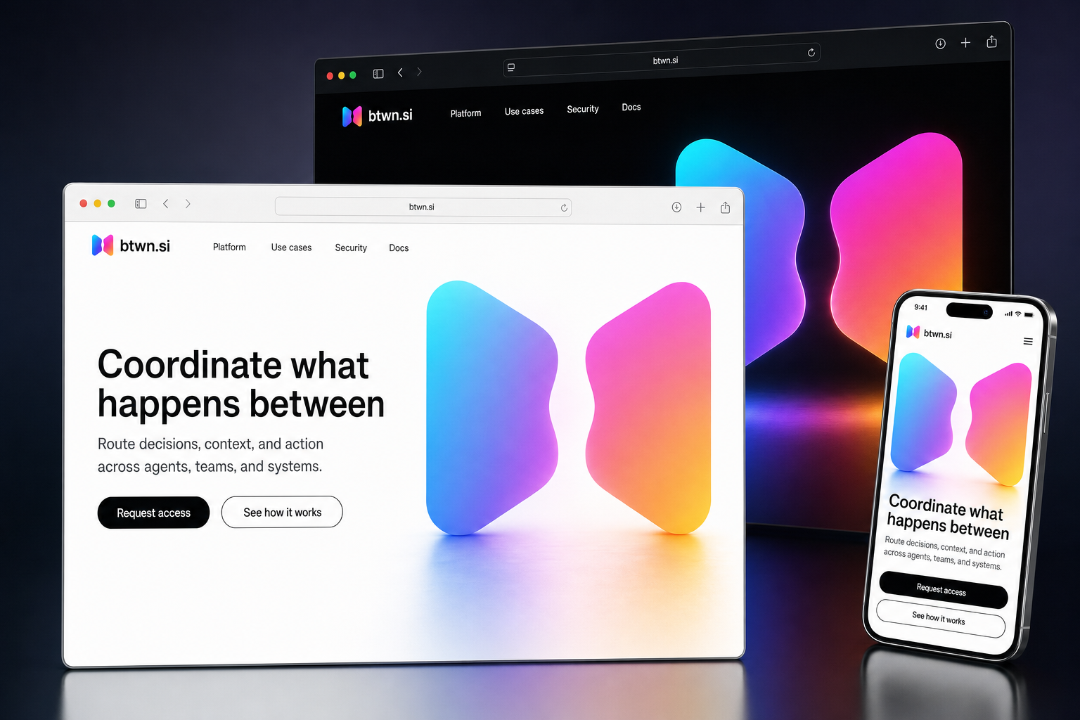 btwn.si website concept preview
