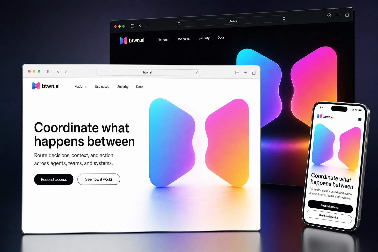 btwn.si website concept preview