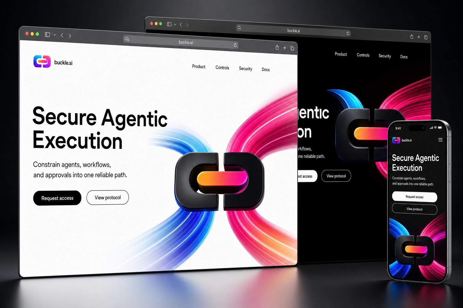 buckle.si website concept preview