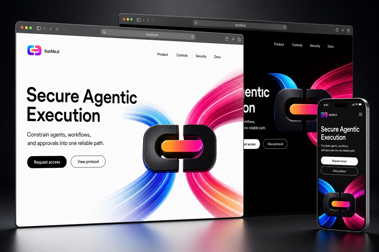 buckle.si website concept preview