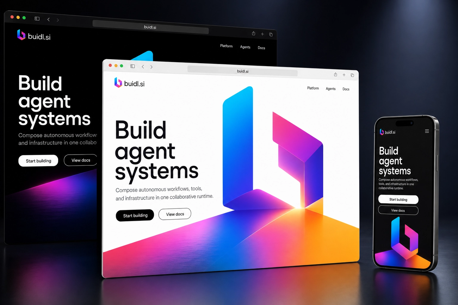 buidl.si website concept preview